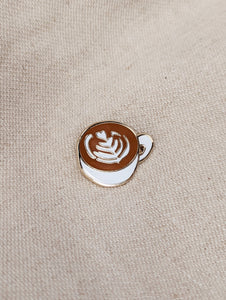 Latte Art Enamel Pin