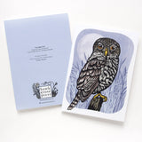 ‘Night Owl’ Linocut Art Card