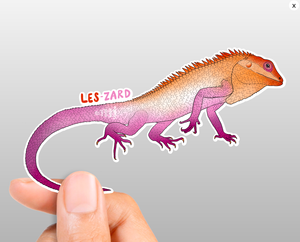 Les-Zard Sticker - Eco Vinyl - Lizard Lesbian Pride