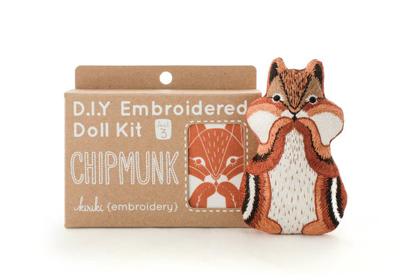 DIY Embroidery Kit - Chipmunk