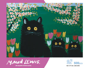 Maud Lewis Three Black Cats Puzzle