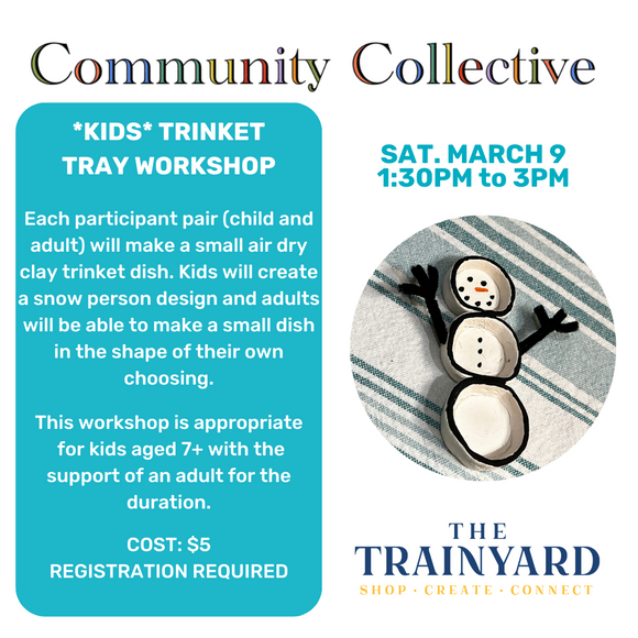 Trinket Tray Workshop For Kids (7+) *Adult Participation Required*