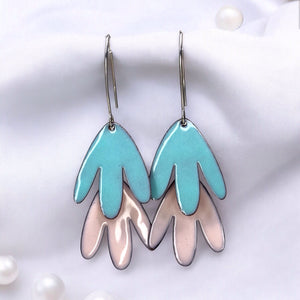 Tiffany Blossom Enamel Earrings