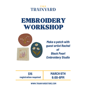 Embroidery Patch Workshop