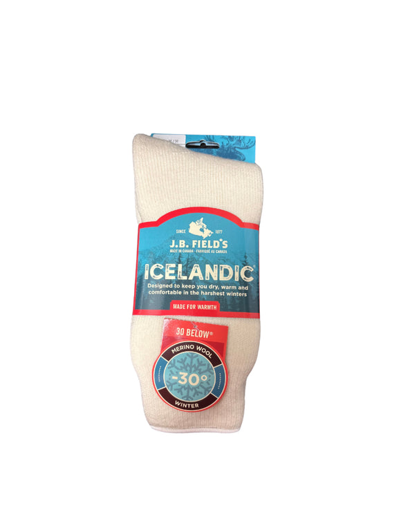 Icelandic Thermal Socks - Medium - White