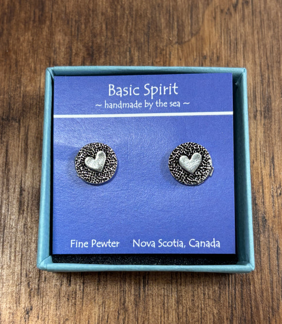 Heart Stud Earrings