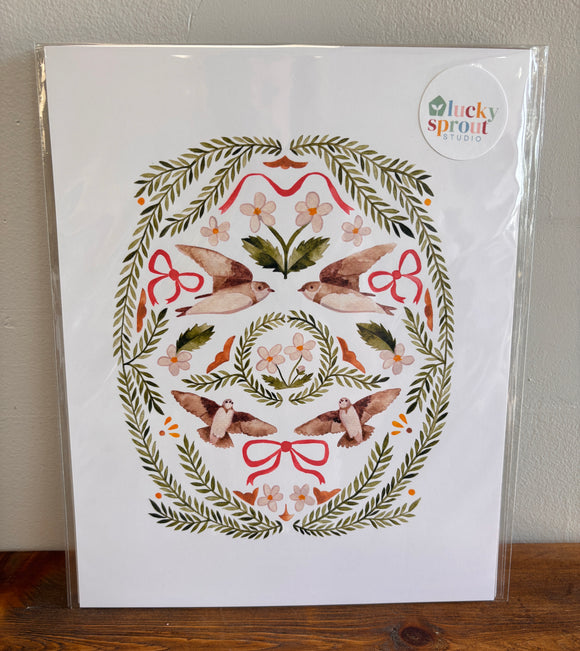 Bank Swallows Art Print