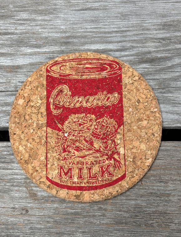 Cork Coaster - Carnation Milk