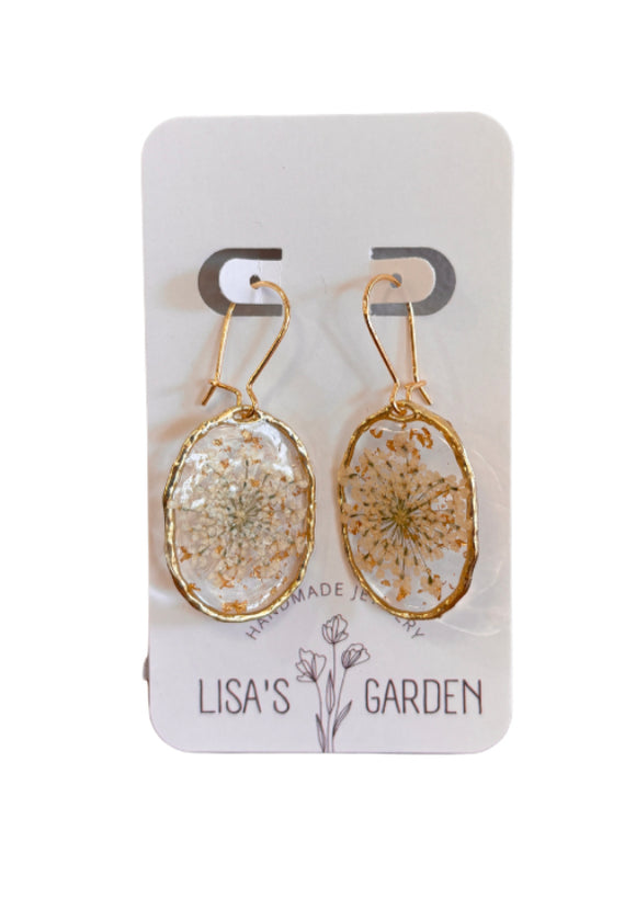 Laceflower Hoop Earrings
