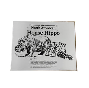 House Hippo Art Print