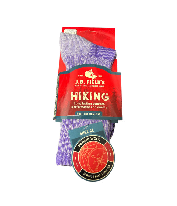 Merino Hiking Socks - Purple - Medium
