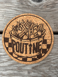 Cork Coaster - Poutine