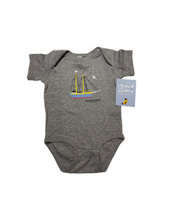 Sailboat and Gulls Onesie