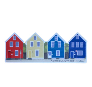 Agricola Street Houses Sticker