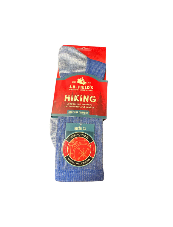 Merino Hiking Socks - Royal Blue - Large