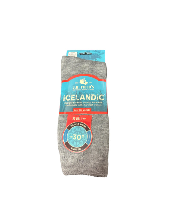 Icelandic Thermal Socks - Large - Grey