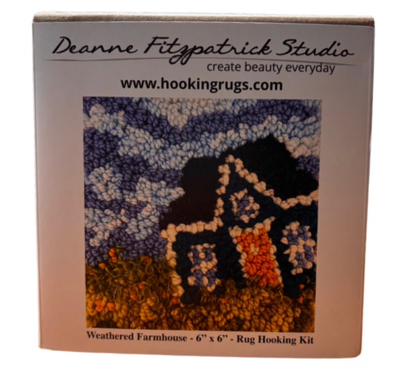 Weathered Farm House - Rug Hooking Kit