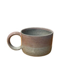 Short Black Rock Stoneware Mug