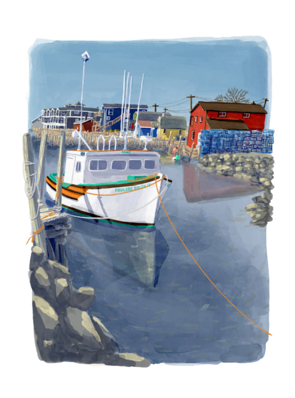 Fisherman's Cove Art Print