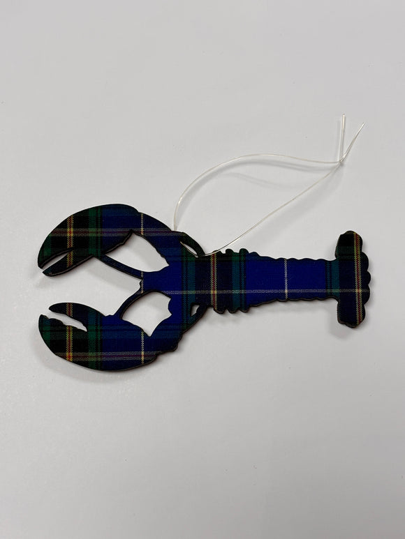 NS Tartan Lobster Ornament