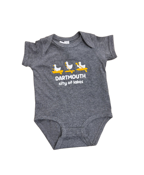 Paddling Geese Onesie - Grey