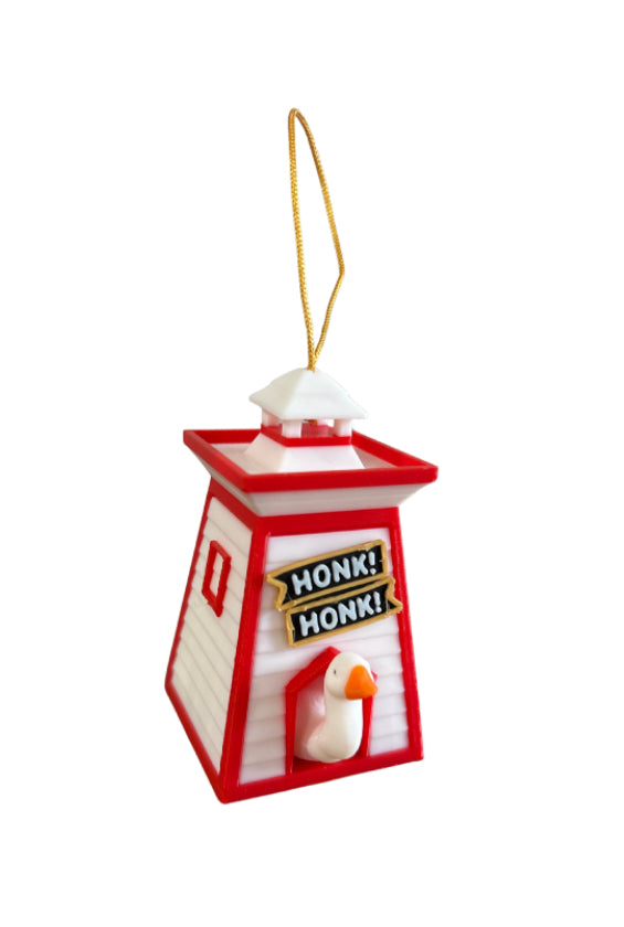 Goose in Lighthouse Ornament - Honk Honk