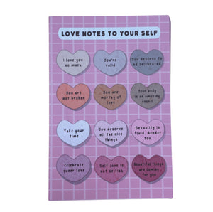 Love Notes to Yourself Postcard