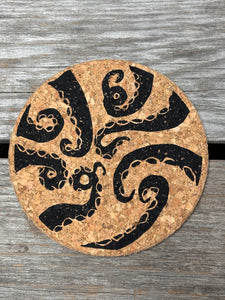 Cork Coaster - Octopus