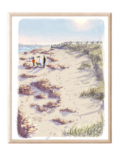 Rainbow Haven Beach Art Print