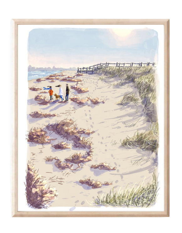 Rainbow Haven Beach Art Print