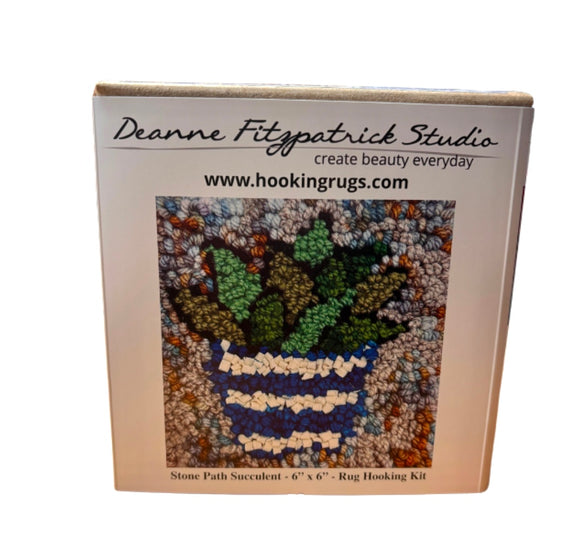 Stone Path Succulent - Rug Hooking Kit