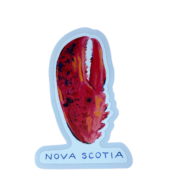 Nova Scotia Lobster Claw Sticker