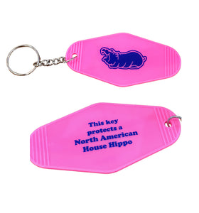 House Hippo Key Chain