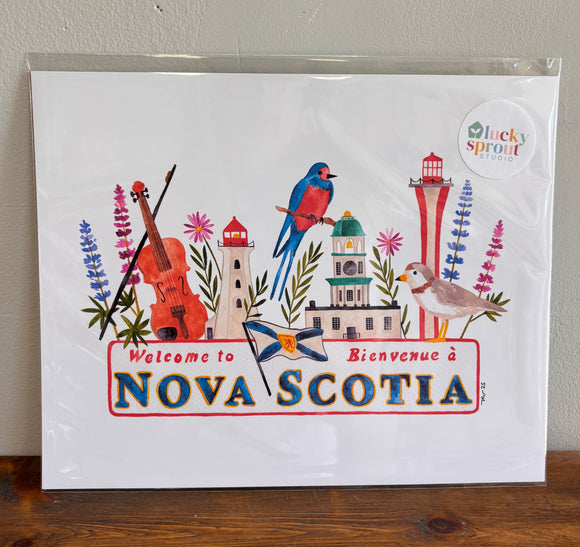 Welcome to Nova Scotia Art Print