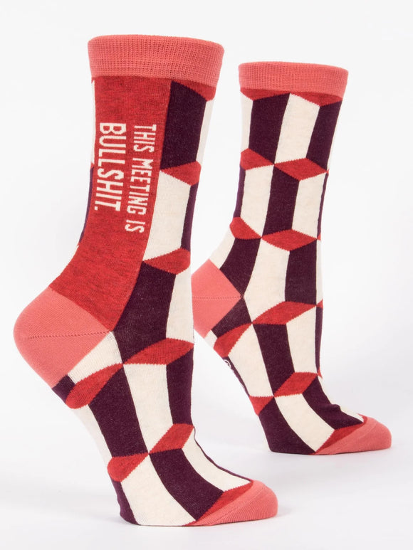 This Meeting is Bull*hit Socks - Women's Crew