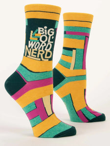 Big Ol Word Nerd Socks - Women's Crew