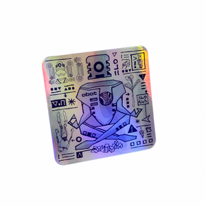 Obotics element holographic sticker