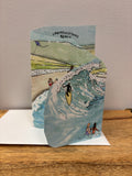 Lawrencetown Surf Tri-Fold Greeting Card