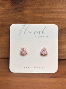 Lavender Arrowhead Studs