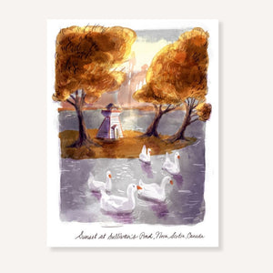 Sunset at Sullivan's Pond Art Print