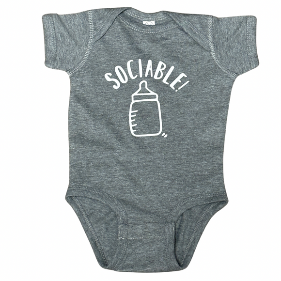 Sociable Onesie - Ice Blackout - 12 Month