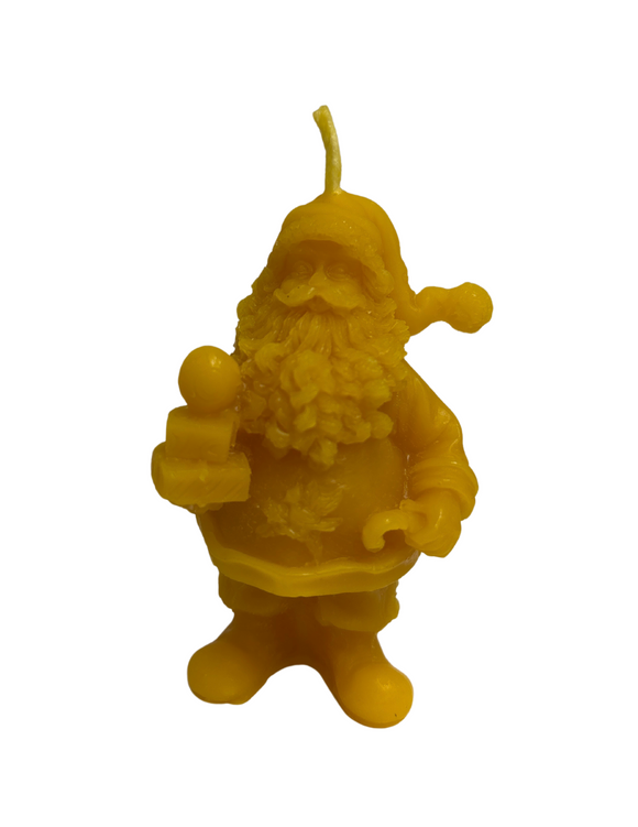 Beeswax Santa Candle