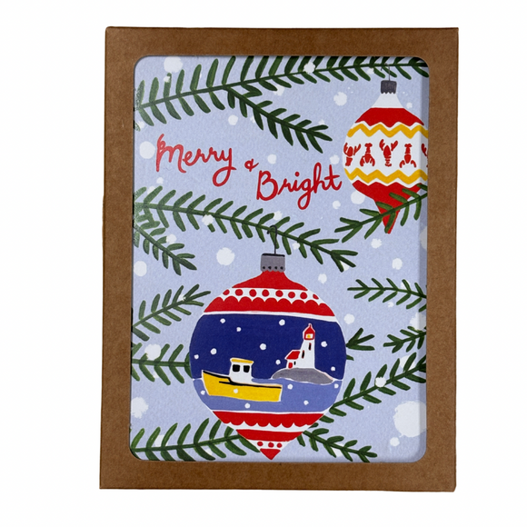 Boxed Set of Holiday Cards - Merry & Bright