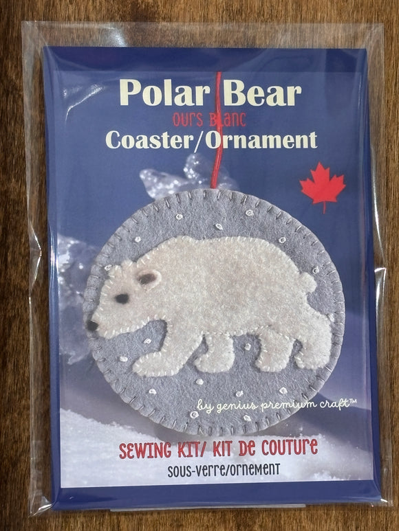 Polar Bear Coaster/Ornament DIY Kit