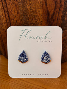 Blue Arrow Studs