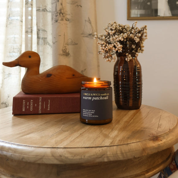 Warm Patchouli Soy Candle - 9oz