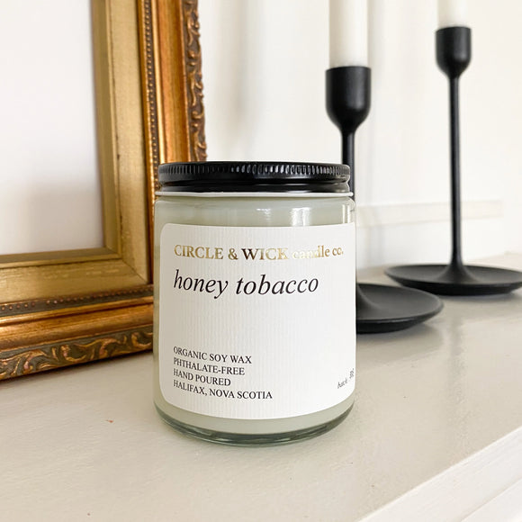 Honey Tobacco  - 9oz Soy Candle