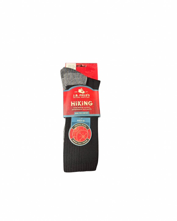 JB Field's Hiking Sock XL - Black & Grey