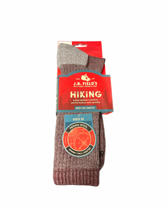 Merino Hiking Sock XL - Burgandy