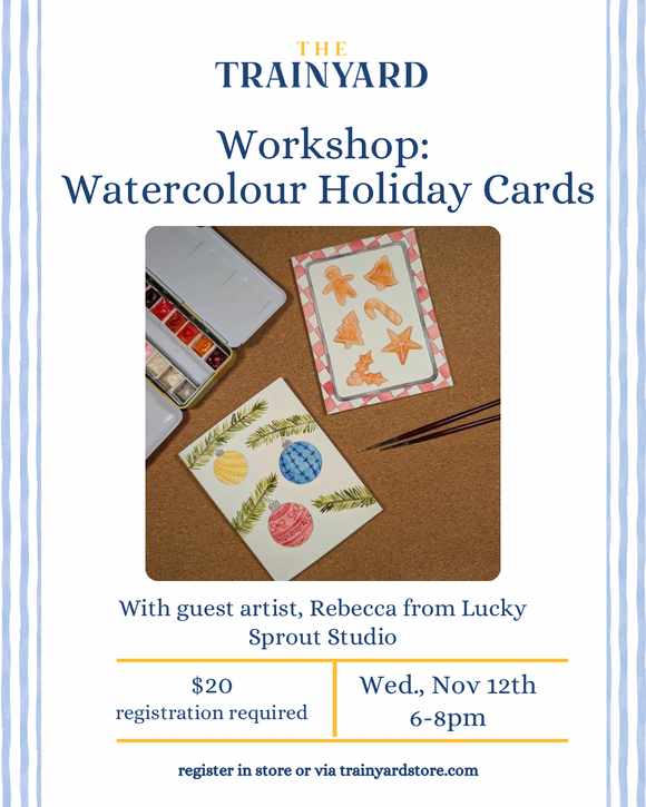 Workshop: Watercolour Holiday Cards